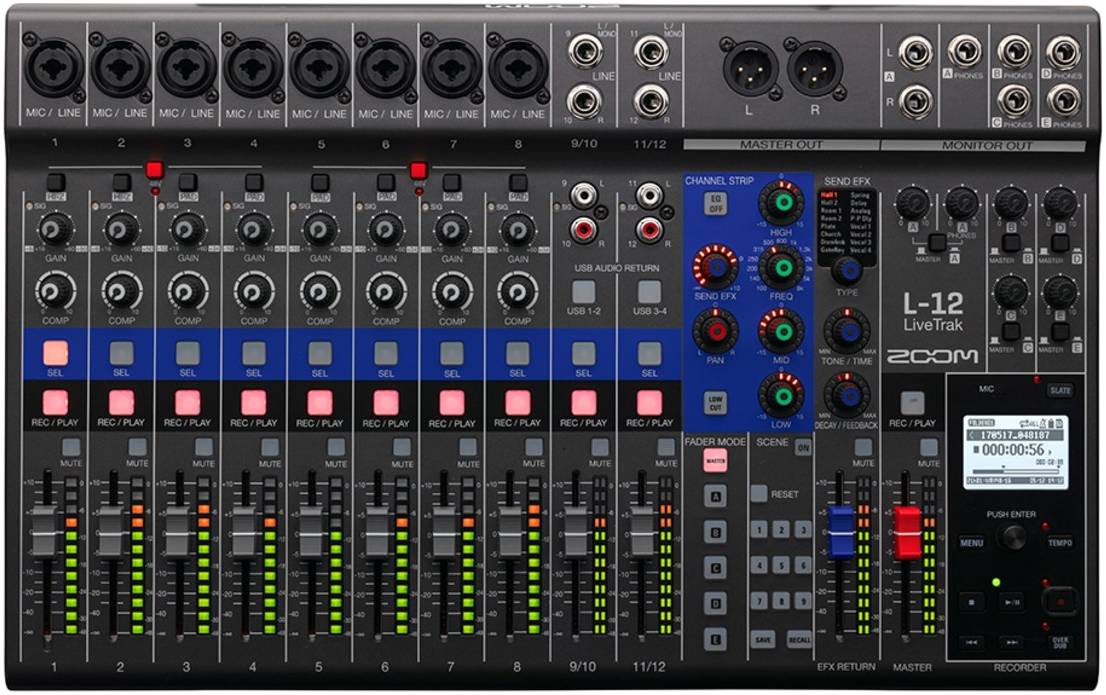 ZOOM L-12 LIVETRAK - Микшерный пульт