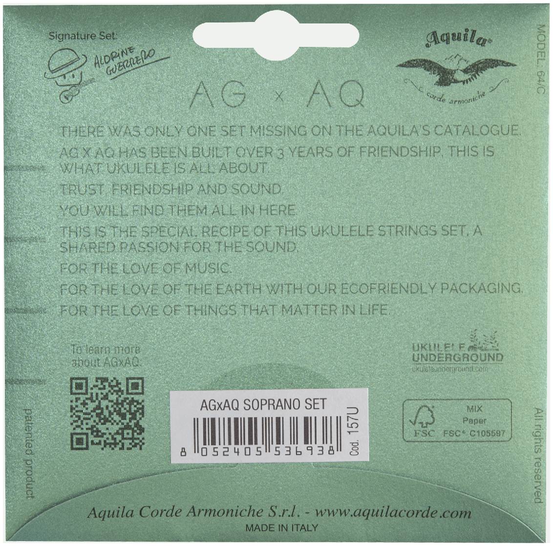 AQUILA 157U - Струны для укулеле сопрано