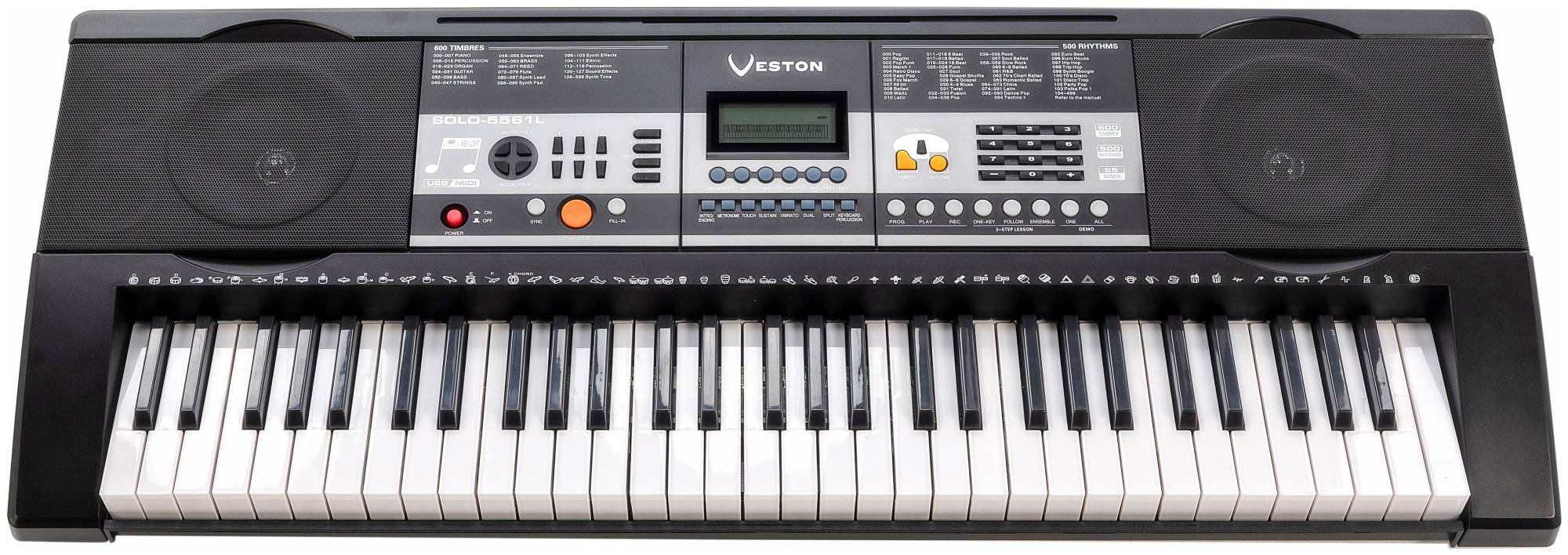 VESTON SOLO-5561 L - Синтезатор с подсветкой клавиш