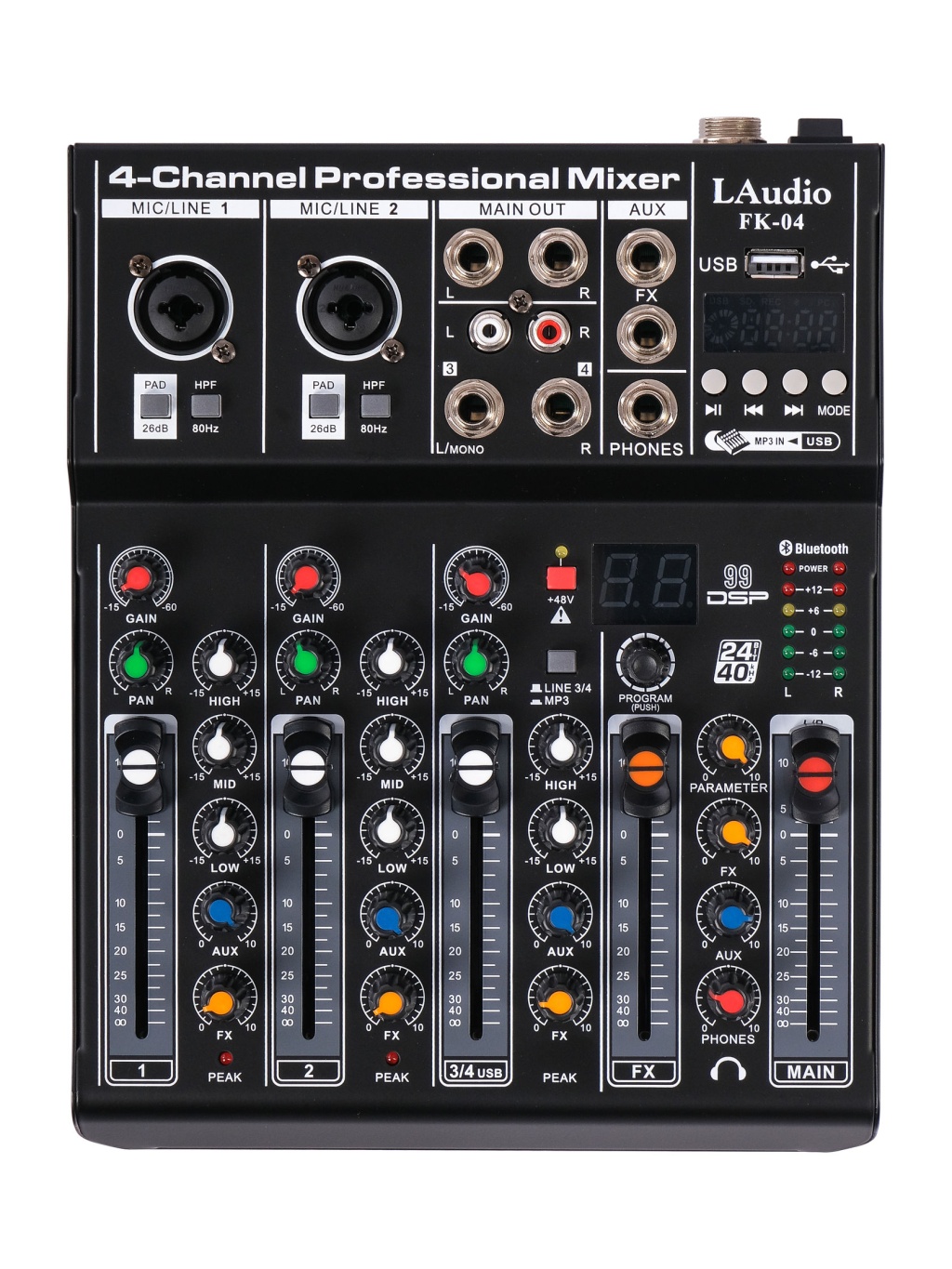 LAudio FK-04 Микшерный пульт, 4 канала