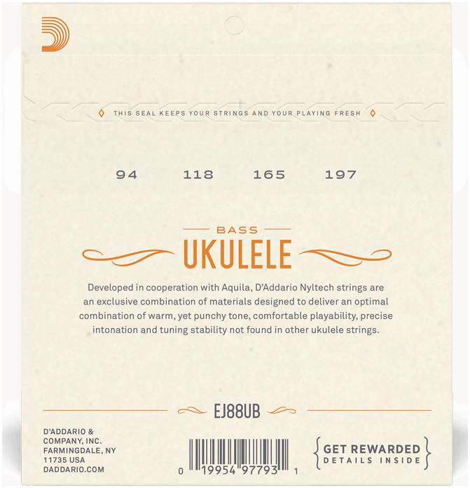 D'ADDARIO EJ88 UB - Струны для укулеле бас