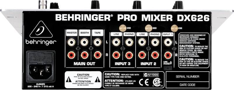 BEHRINGER DX 626 PRO MIXER - DJ-микшер