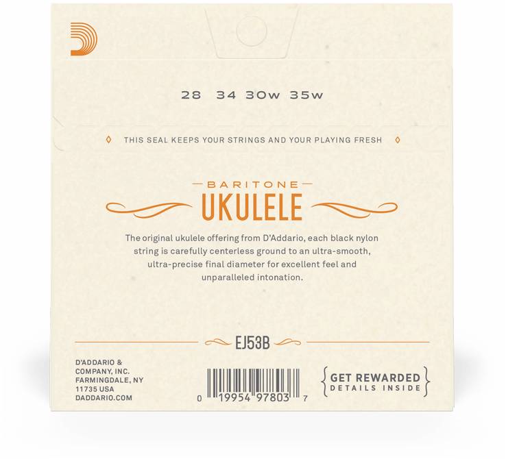 D'ADDARIO EJ53 B - Струны для укулеле баритон