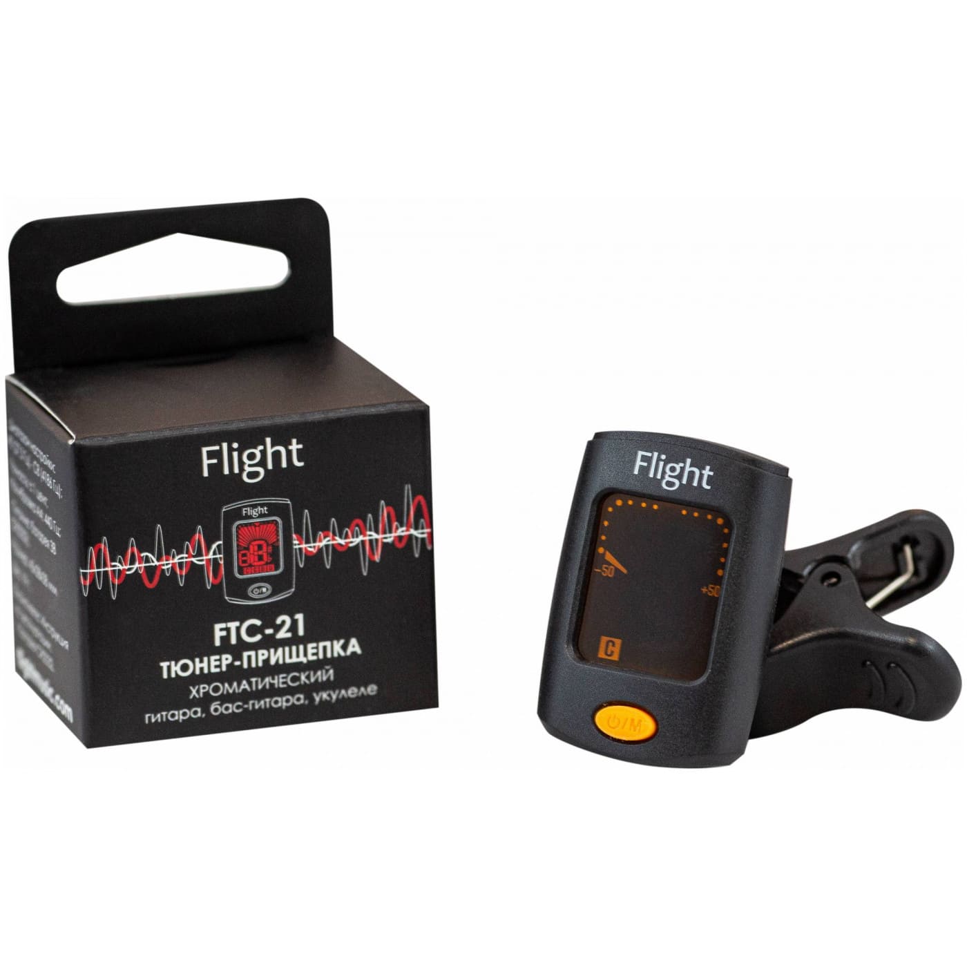 FLIGHT FTC-21 - Хроматический тюнер-прищепка
