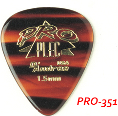 D`Andrea PRO351 PRO-PLEC Медиатор, 1,5мм, жесткий, стандартный 