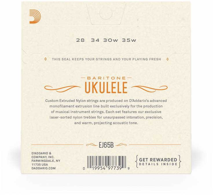D'ADDARIO EJ65 B - Струны для укулеле баритон