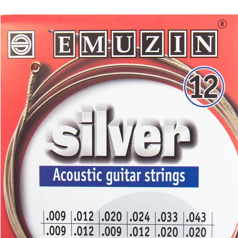 EMUZIN 12А232 - Струны для 12 струнной акустической гитары