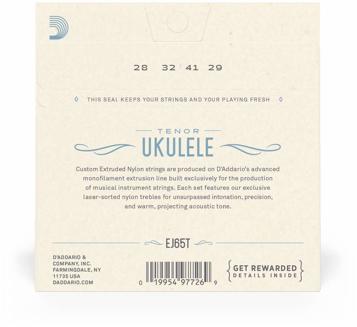 D'ADDARIO EJ65 T - Струны для укулеле тенор