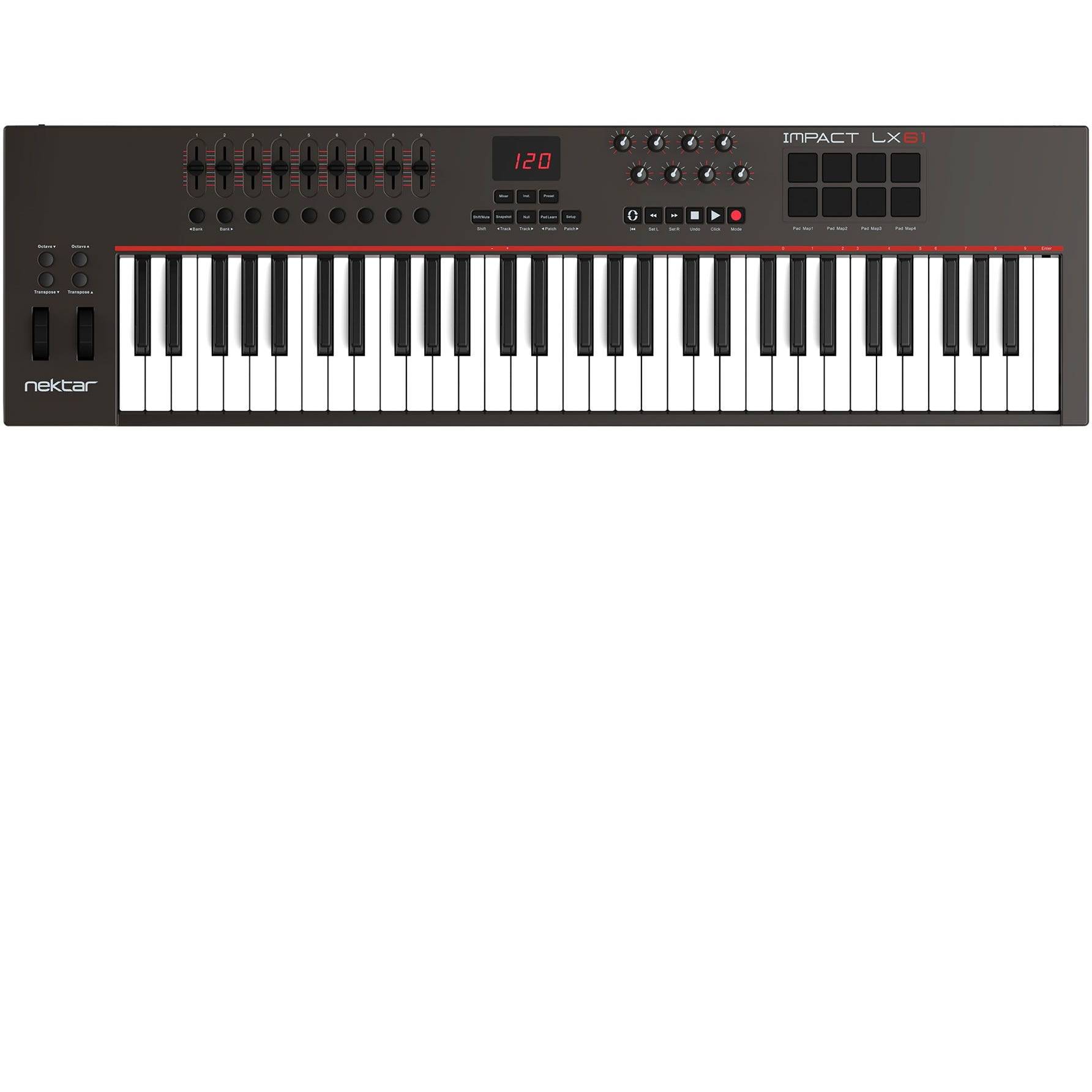 NEKTAR Impact LX 61+ - MIDI-клавиатура