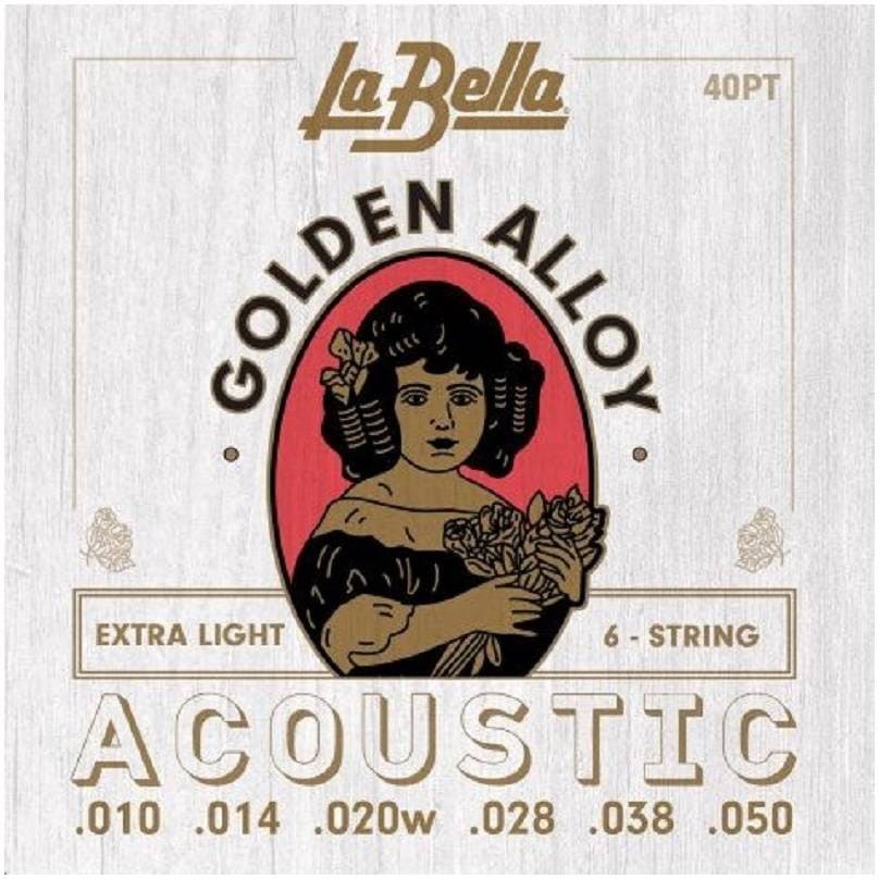 La Bella 40PT Extra Light - Струны для акустической гитары;