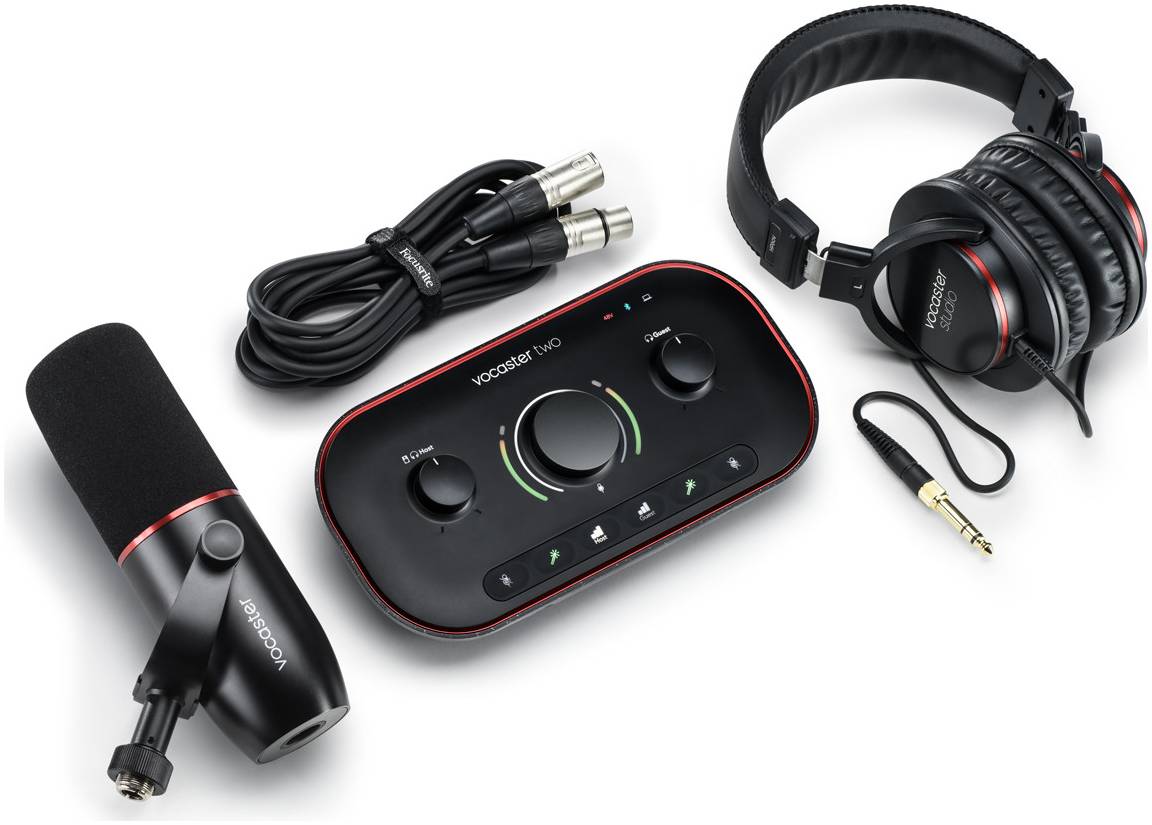 FOCUSRITE Vocaster Two Studio Podcast Set - комплект (Vocaster Two, наушники,...
