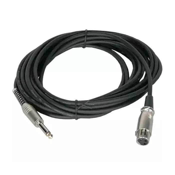 INVOTONE ACM1006 BK - микрофонный кабель, 6,3джек моно <-> XLR (мама), длина 6 м (черный)
