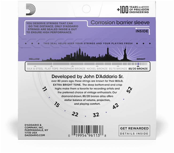 D'ADDARIO EJ13 - Струны для акустической гитары