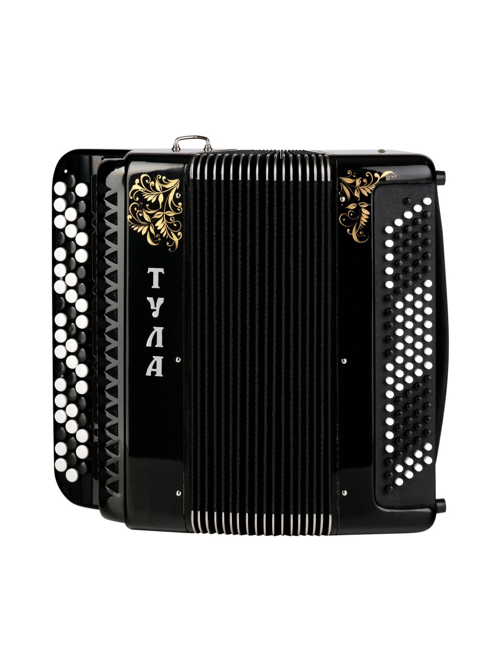 BN-39-BK Баян ученический двухголосный "Тула-210", 55х100-II, черный, Тульская Гармонь