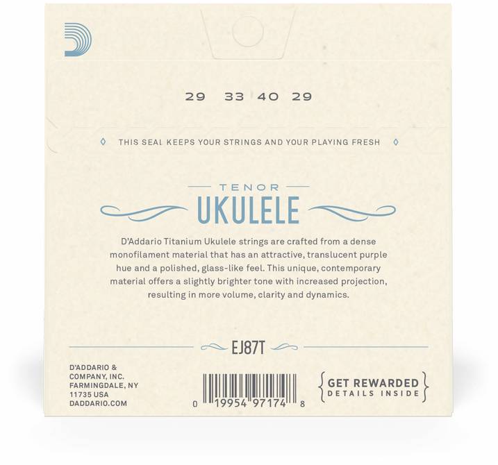 D'ADDARIO EJ87 T - Струны для укулеле тенор