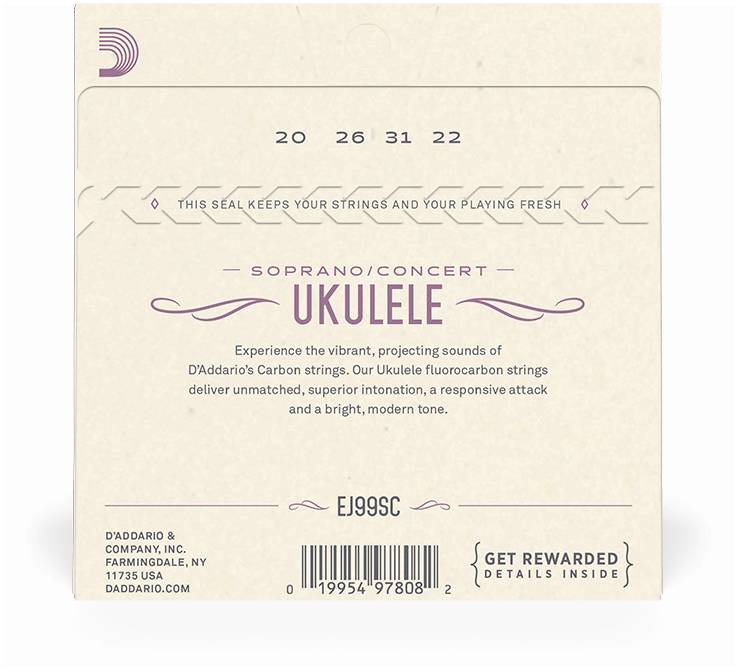 D'ADDARIO EJ99SC - Струны для укулеле концерт