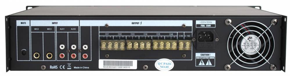 PROAUDIO MA-6260 - Усилитель мощности трансляционный
