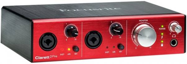 FOCUSRITE Clarett 2Pre Thunderbolt - Звуковая карта