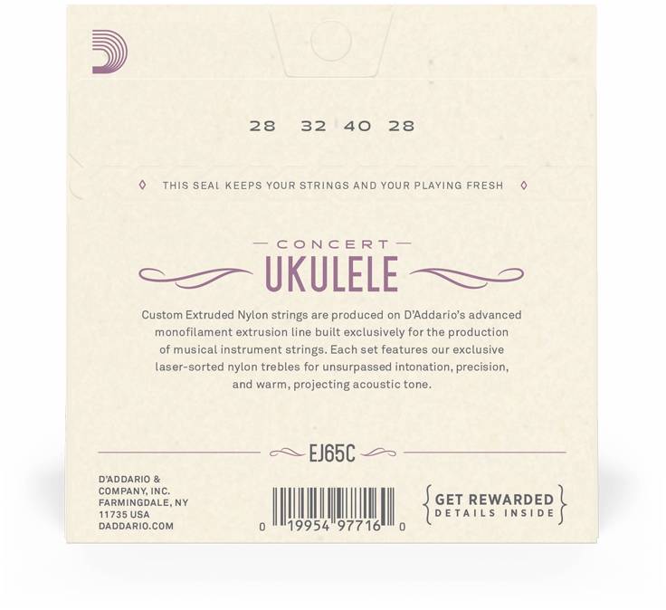 D'ADDARIO EJ65 C - Струны для укулеле концерт