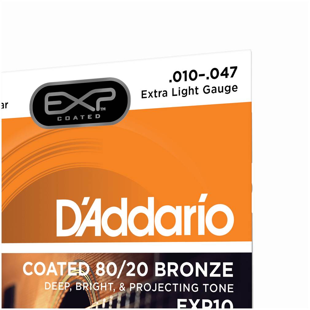 D'ADDARIO EXP10 - Струны для акустической гитары