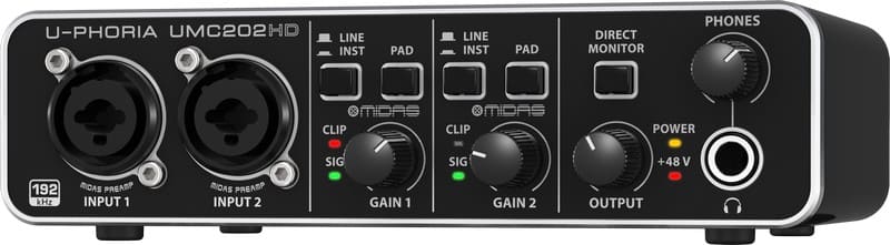 BEHRINGER UMC202HD - Звуковая карта