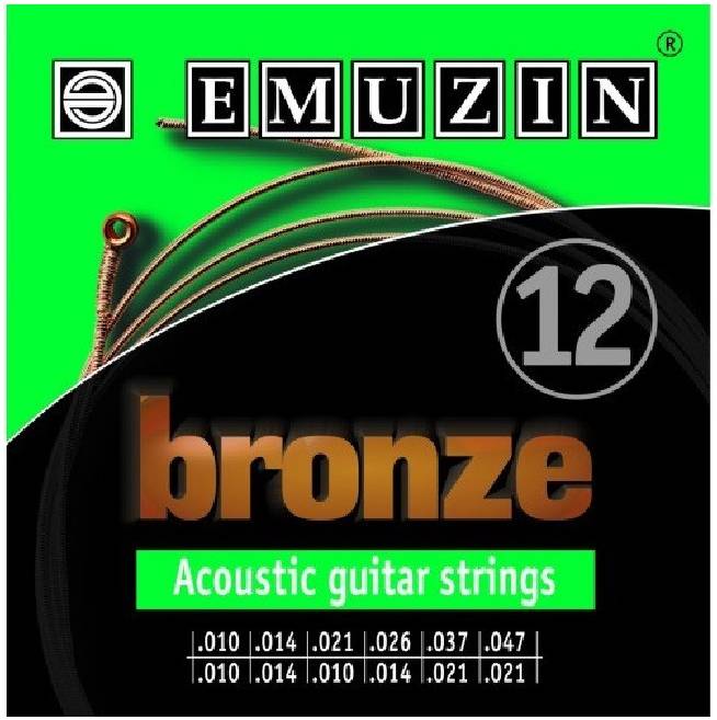 EMUZIN 12А183 - Струны для 12 струнной акустической гитары