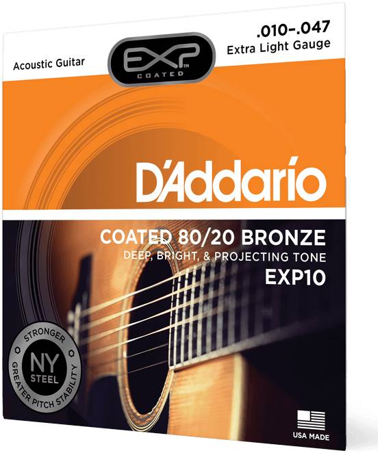 D'ADDARIO EXP10 - Струны для акустической гитары