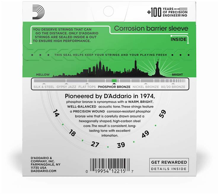 D'ADDARIO EJ18 - Струны для акустической гитары