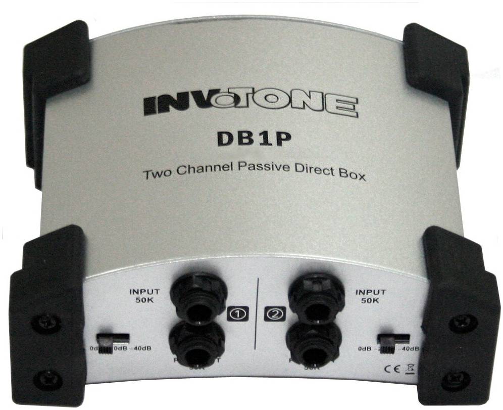INVOTONE DB1P - пассивный двухканальный директ бокс, цвет серебрянный