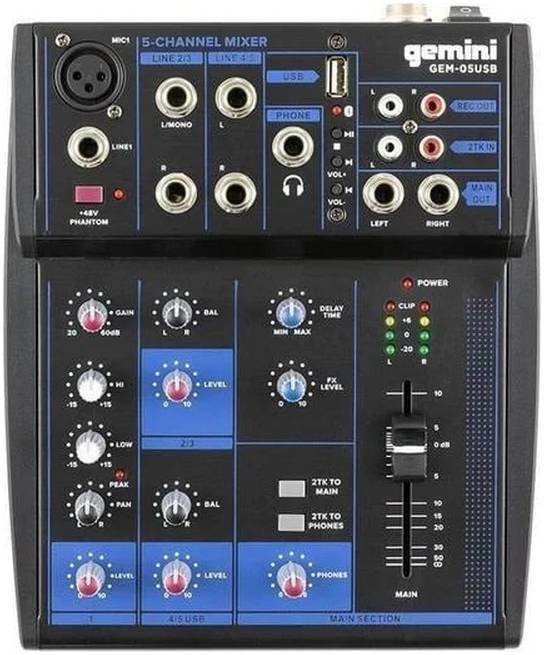 GEMINI GEM-05USB - Микшерный пульт
