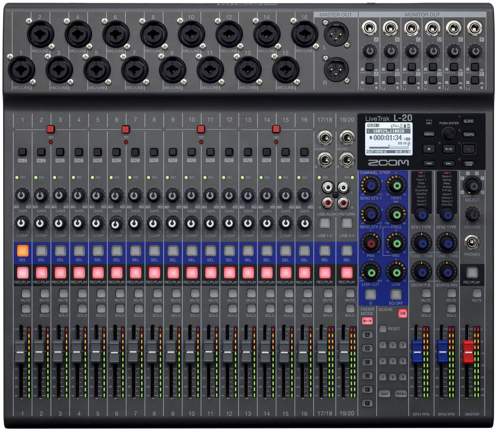 ZOOM L-20 - Микшерный пульт