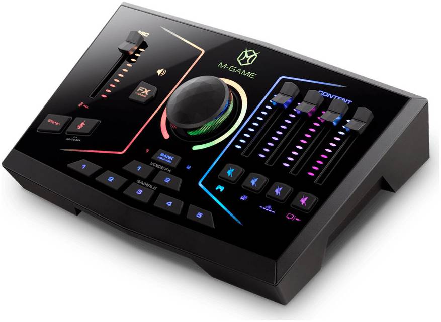 M-AUDIO M-Game RGB Dual - стриминговый USB-аудиоинтерфейс/микшер для двух...