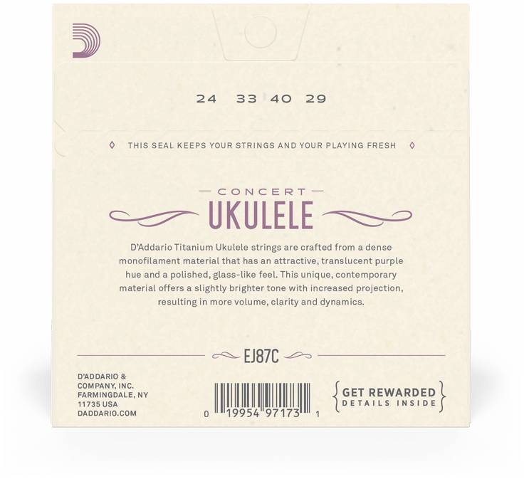 D'ADDARIO EJ87 C - Струны для укулеле концерт