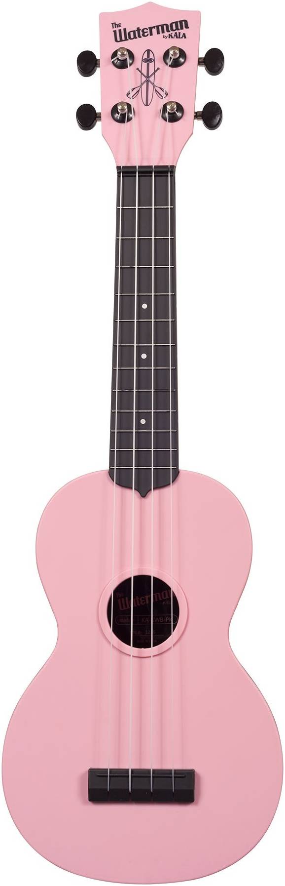 WATERMAN by KALA KA-SWB-PK Soft Pink Matte Soprano Ukulele
