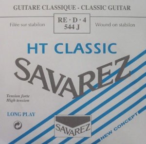 544J HT Classic Отдельная 4-я струна для классической гитары, сильное натяжение, Savarez