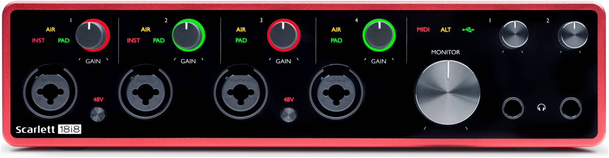FOCUSRITE Scarlett 18i8 3rd Gen аудио интерфейс USB, 18 входов/8 выходов
