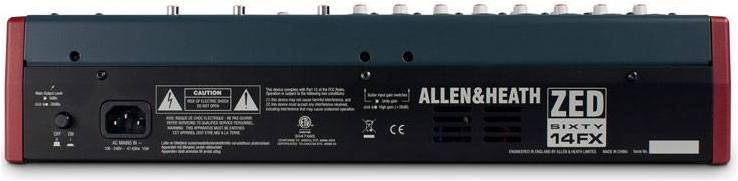 ALLEN&HEATH ZED60-14FX - Микшерный пульт
