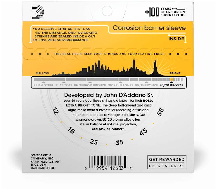 D'ADDARIO EJ14 - Струны для акустической гитары