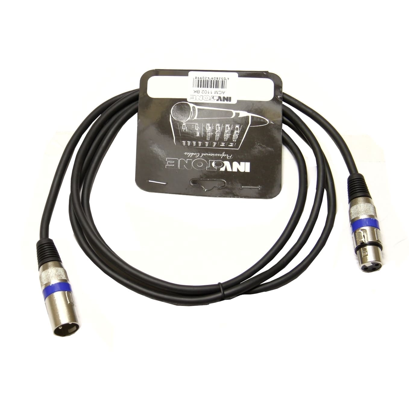 INVOTONE ACM1102/BK - Микрофонный кабель, XLR(F) <-> XLR(M)