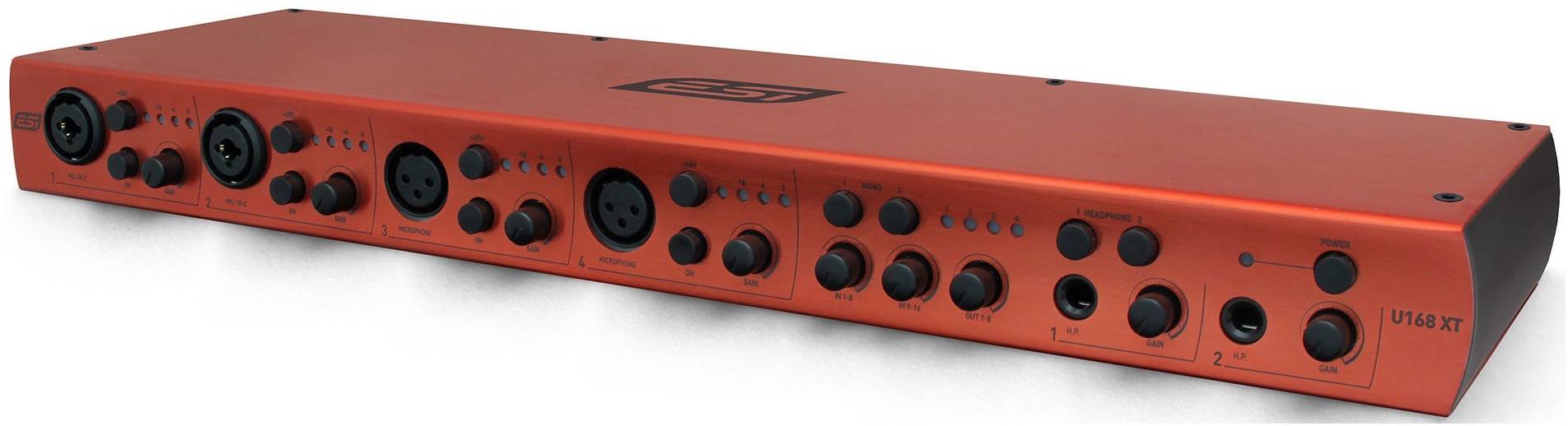 ESI U168 XT USB аудио интерфейс, 24бит/96кГц, 4xXLR/1/4" TRS микрофонных/инструментальных...