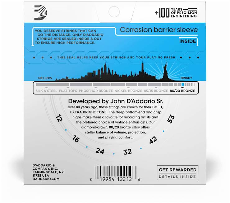 D'ADDARIO EJ11 - Струны для акустической гитары