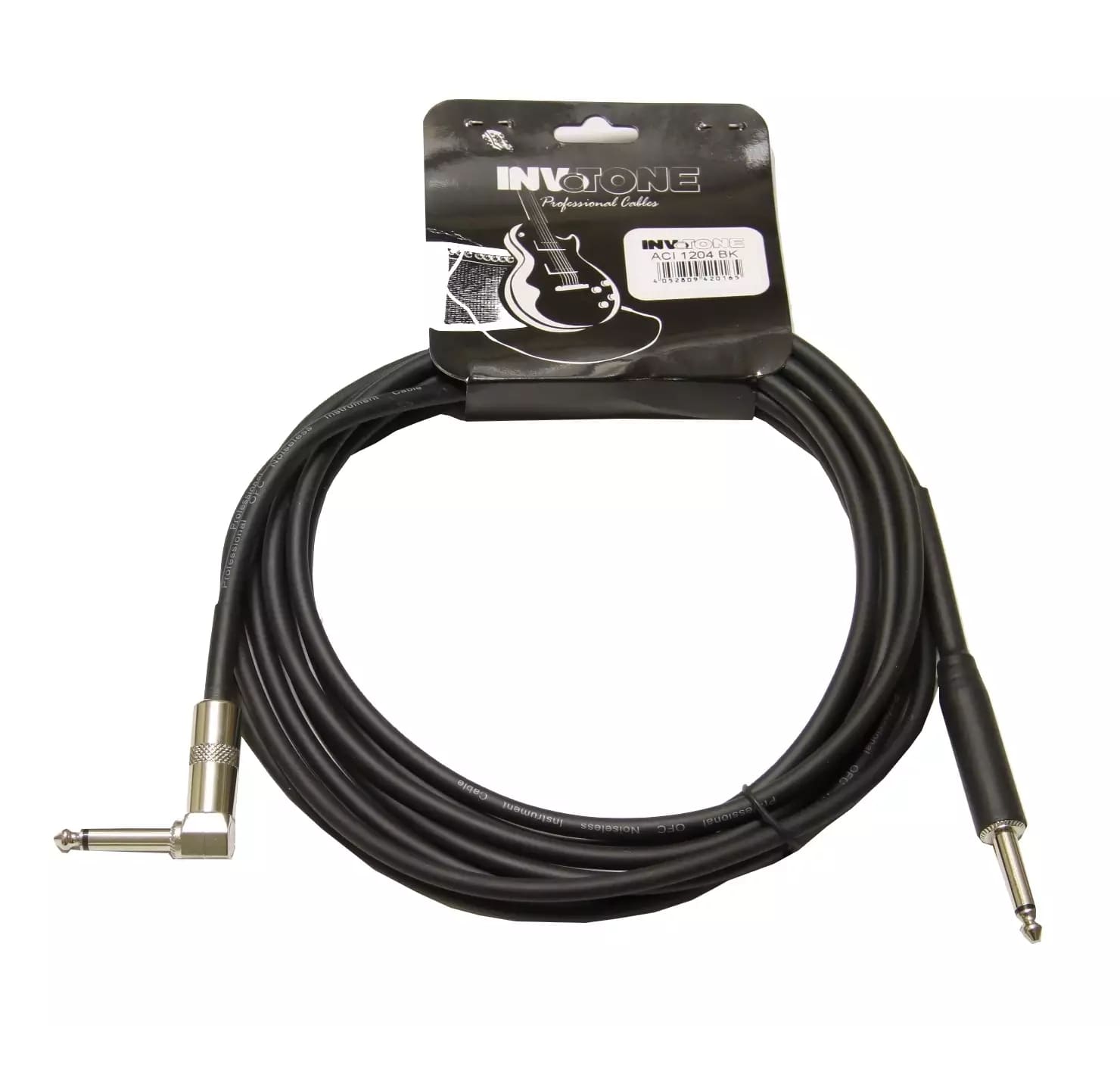 INVOTONE ACI1206/BK - Гитарный кабель, угловой