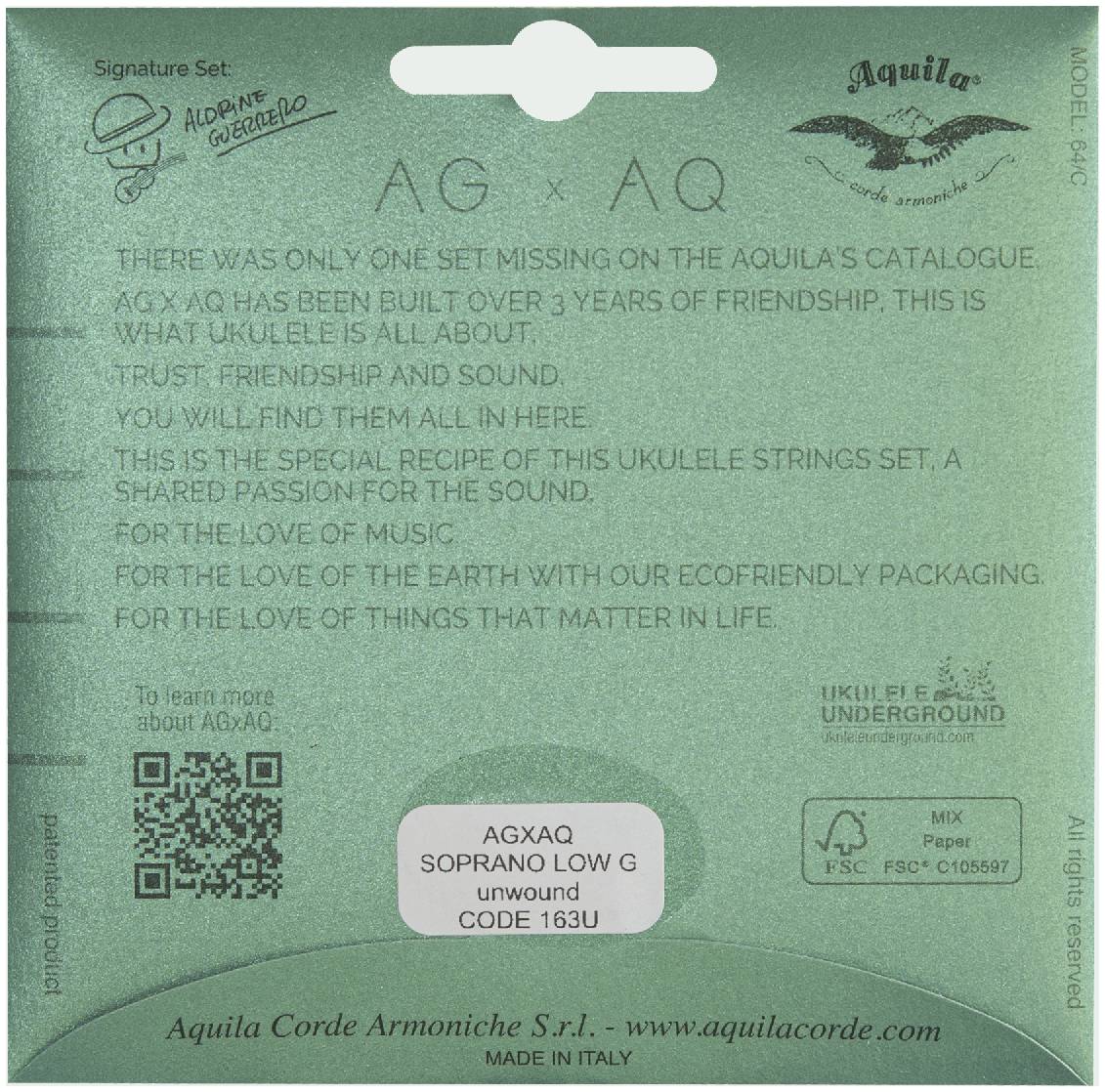 AQUILA 163U - Струны для укулеле сопрано