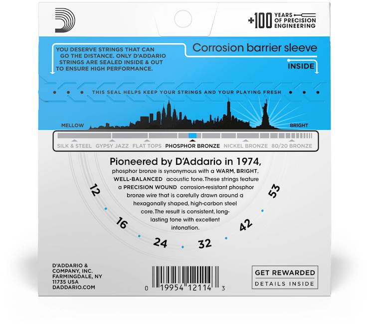 D'ADDARIO EJ16 - Струны для акустической гитары