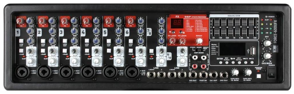 EUROSOUND FORCE-600UFX - Микшерный пульт