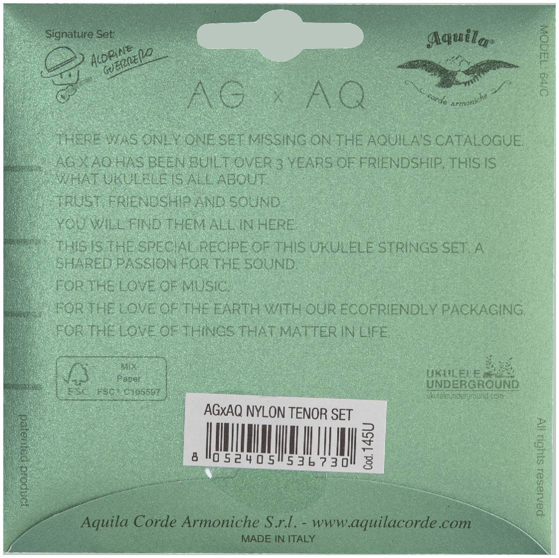 AQUILA 145U - Струны для укулеле тенор