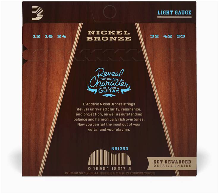 D'ADDARIO NB1253 - Струны для акустической гитары