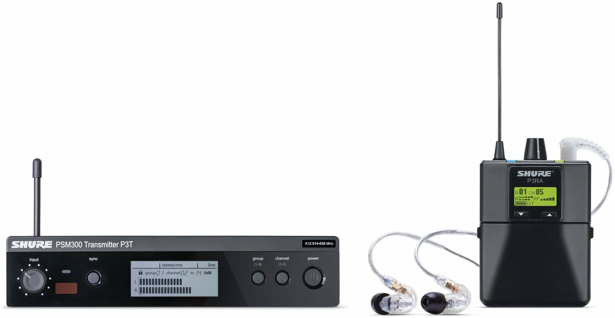 SHURE P3TERA215CL M16 - Система персонального мониторинга