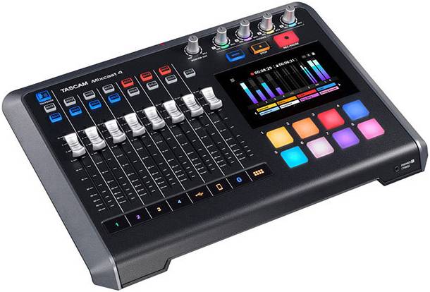 TASCAM Mixcast 4 - аудиоинтерфейс USB для подкастов, АЦП/ЦАП: 24 бит/48...