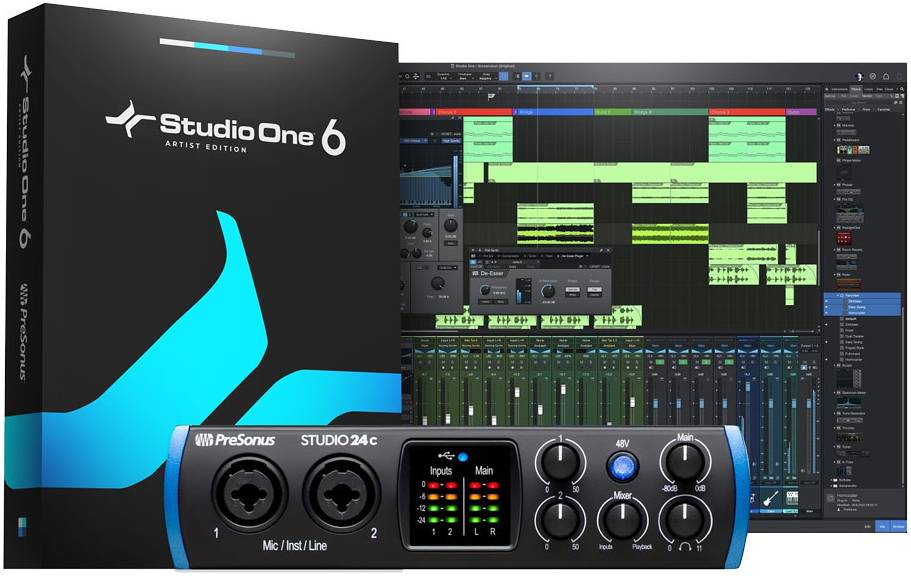 PRESONUS Studio 24C - аудиоинтерфейс USB 24бит/192кГц, USB-C.